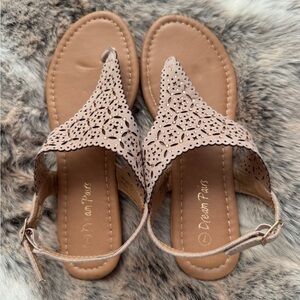Dream Paris Flats Size 7 Light Pinkish cream
